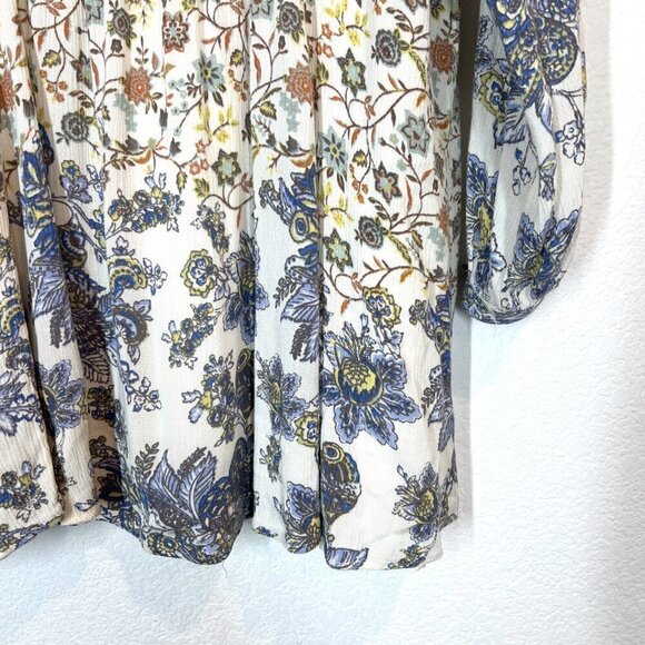 Free People Dress Peasant Cottagecore Boho Blue XS - Picture 8 of 12